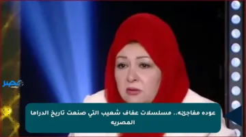 عودة مفاجئة.. مسلسلات عفاف شعيب التي صنعت تاريخ الدراما المصرية